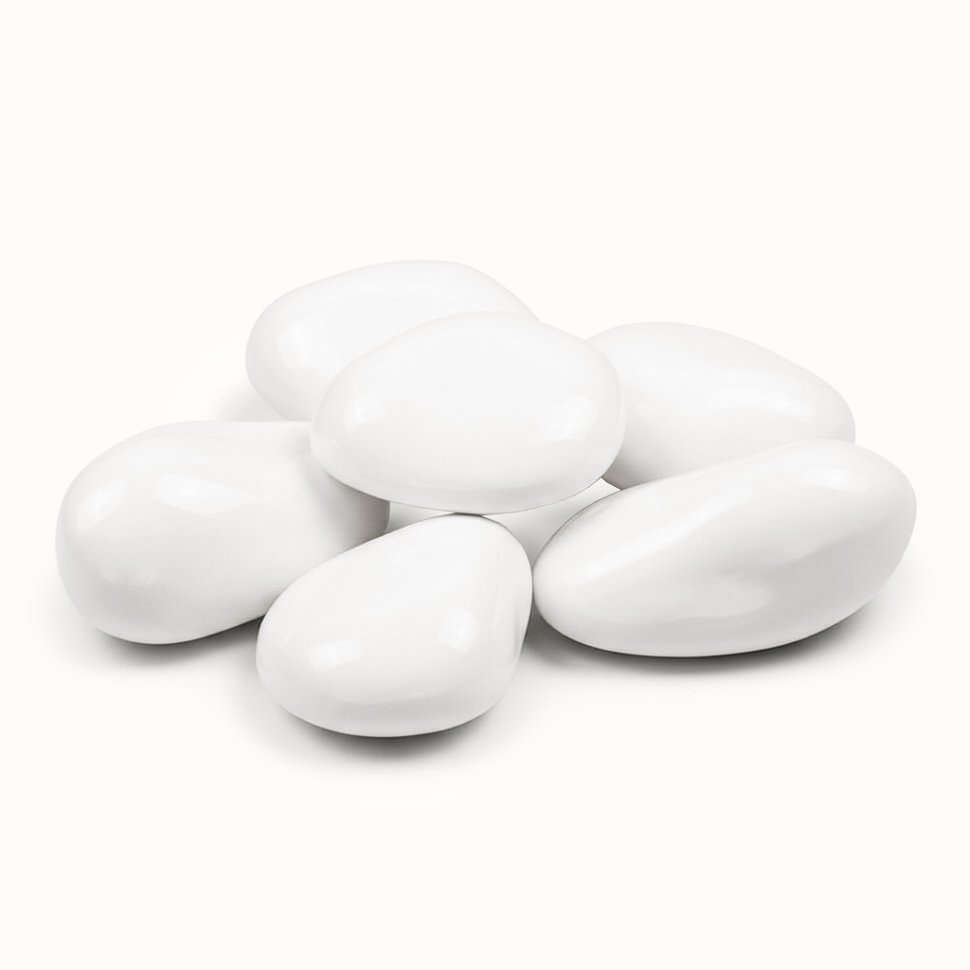 Декоративные керамические камни SteelHeat белые L 6 шт Декоративные керамические камни SteelHeat белые L 6 шт